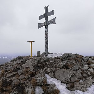 Martin Vlček na vrcholu Kľak (9.3.2019 10:30)