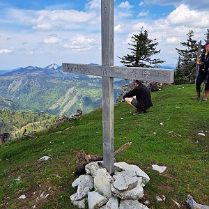 Anna na vrcholu Windkogel (21.5.2023)