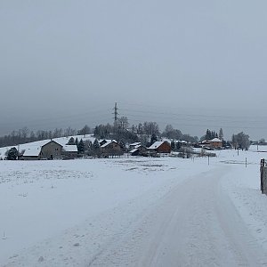 Alexandr Starý na vrcholu Helštýn (8.2.2021 15:10)