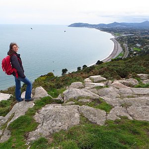 Iveta Válová na vrcholu Killiney Hill (10.10.2015)