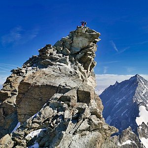 Martin Horáček na vrcholu Zinalrothorn (26.7.2024 10:20)