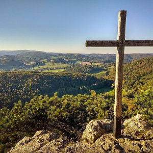 Jiří Králík na vrcholu Peilstein (30.9.2018 16:50)