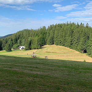 Alexandr Starý na vrcholu Kozí hřbety JZ (11.8.2021 9:45)