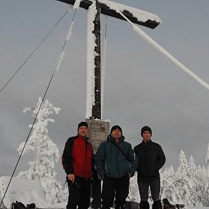 Divočák na vrcholu Stinglfelsen (10.1.2021 16:49)