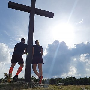 Martin Petřík na vrcholu Pilsko (27.9.2021 16:15)