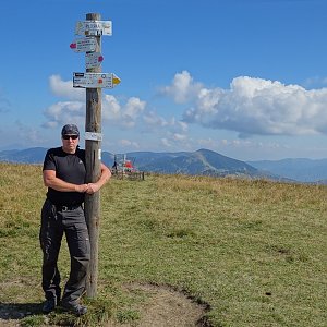 Petr Karmazín na vrcholu Ploská (2018)