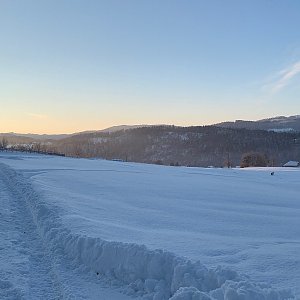 Alexandr Starý na vrcholu Kamenné (18.1.2021 9:10)