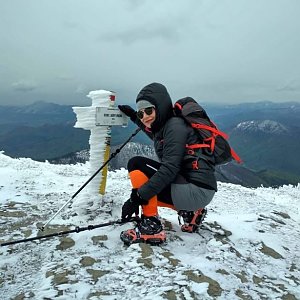 Pavlína Sýkorová na vrcholu Steny, južný vrchol (6.5.2019 13:58)