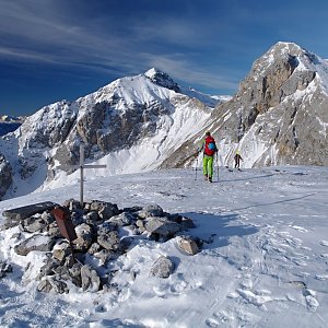 Martin Horáček na vrcholu Sinabell (4.12.2016 9:51)