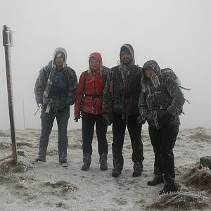 Bouřka na vrcholu Chabenec (29.10.2016 15:45)