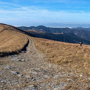 Ľuboš na vrcholu Krížna (4.11.2018 11:45)