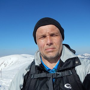 Rastislav Biarinec na vrcholu Krížna (17.3.2015 13:32)