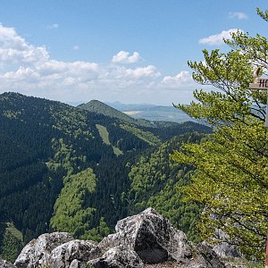 Ľuboš na vrcholu Hoblík (18.5.2019 12:25)