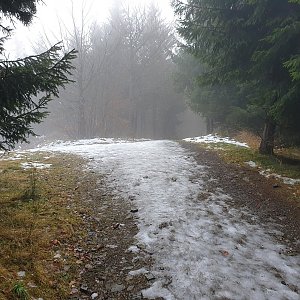 Petr Pepe Peloušek na vrcholu Tanečnice - Z vrchol (5.12.2022 11:10)