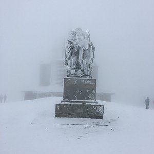 Adam Farny na vrcholu Radhošť (29.1.2022 16:13)