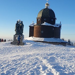 Peťulik na vrcholu Radhošť (9.2.2023 16:07)