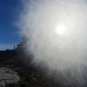 Peťulik na vrcholu Radhošť (19.3.2023 8:12)