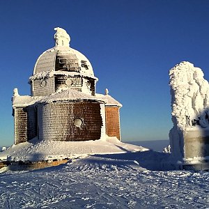 Jan Rendl na vrcholu Radhošť (30.1.2019 8:00)