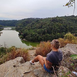 Ketty Dubňanská na vrcholu Hradní vrch (22.8.2021 17:00)