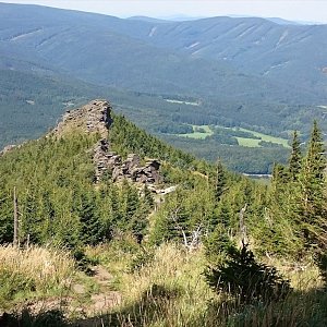 Lukáš Žídek na vrcholu Obří skály (18.8.2017 12:22)