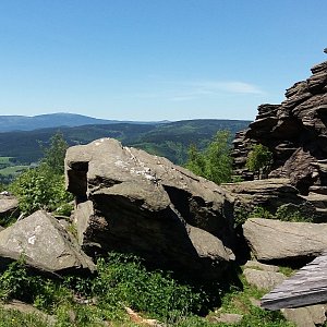 Dzanny na vrcholu Obří skály (2.6.2017)