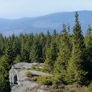 Mountainer na vrcholu Žárový vrch - JZ vrchol (9.3.2014 12:40)