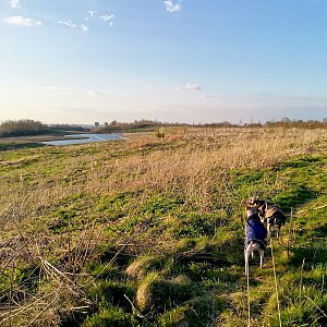 Šárka na vrcholu Halda Hrabůvka (23.4.2021 18:37)