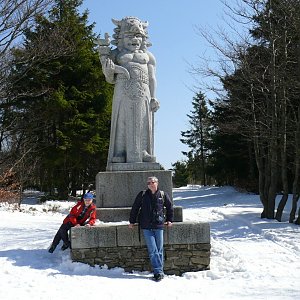 Radim na vrcholu Radegast (25.3.2007)