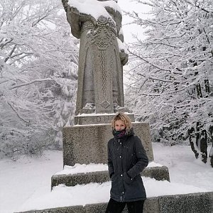 Kačička na vrcholu Radegast (28.1.2021 12:00)