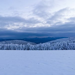 Lenka Hodíková na vrcholu Jelení vrch  (12.1.2021 0:02)