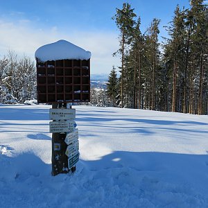 ZdenkaV na vrcholu Skalka (20.1.2021)