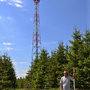 Jarda Vála na vrcholu Veský vrch (31.5.2021)