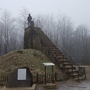 michal čech na vrcholu Signal de Botrange (17.3.2018 12:23)