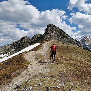 Ondra Horáček na vrcholu Zadni Ornak (4.5.2024 14:38)