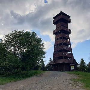 Petr Pepe Peloušek na vrcholu Velký Javorník (30.5.2022 17:36)