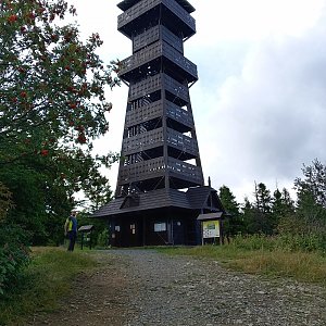 Bagr na vrcholu Velký Javorník (3.8.2024 16:43)