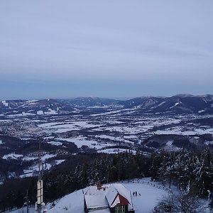 Jiří na vrcholu Velký Javorník (18.2.2021 17:15)