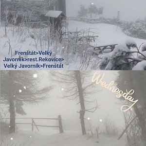 Jiří na vrcholu Velký Javorník (17.3.2021 11:00)