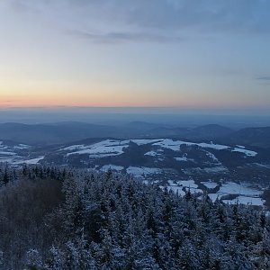 Krvelačné ňuf na vrcholu Velký Javorník (20.3.2021 18:17)