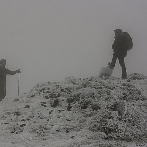 Bouřka na vrcholu Malá Chochuľa (30.10.2016 12:36)