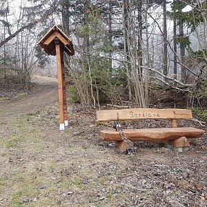 Marcela Kubíčková na vrcholu Šerklava (2.4.2023 14:25)