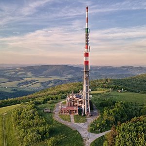 Stanislav Němeček na vrcholu Velká Javořina (19.5.2022 20:00)