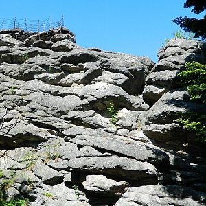 Jolanta na vrcholu Čertovy kameny (7.8.2021 12:10)